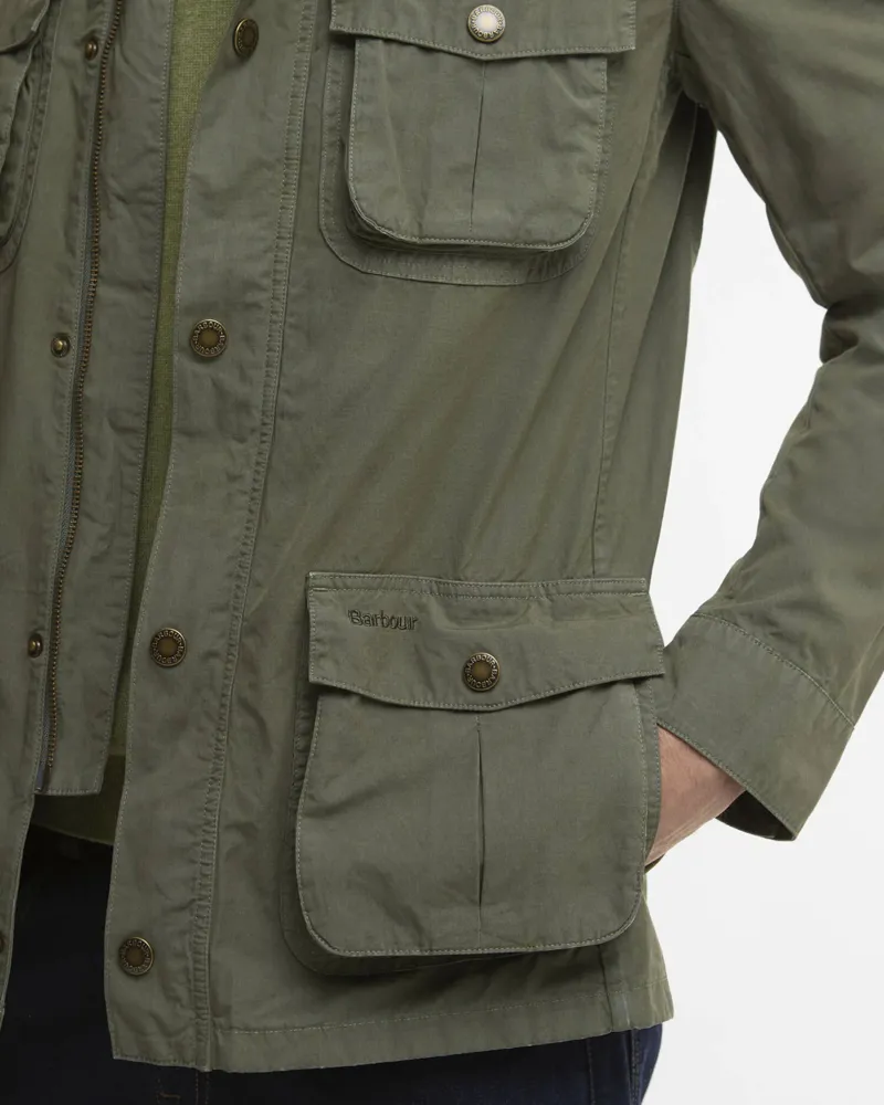  Barbour Mens Corbridge Utility Jacket in Dusty Olive-5