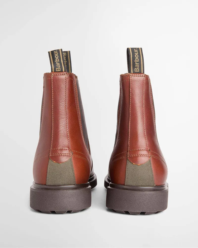  Barbour Hale Chelsea Boots in Chestnut Brown-3