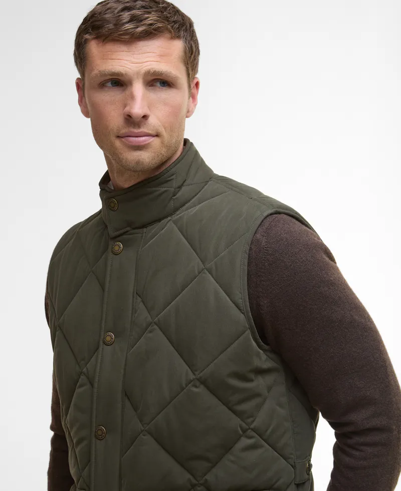 Barbour Mens Winter Lowerdale Gilet Dark Olive-3