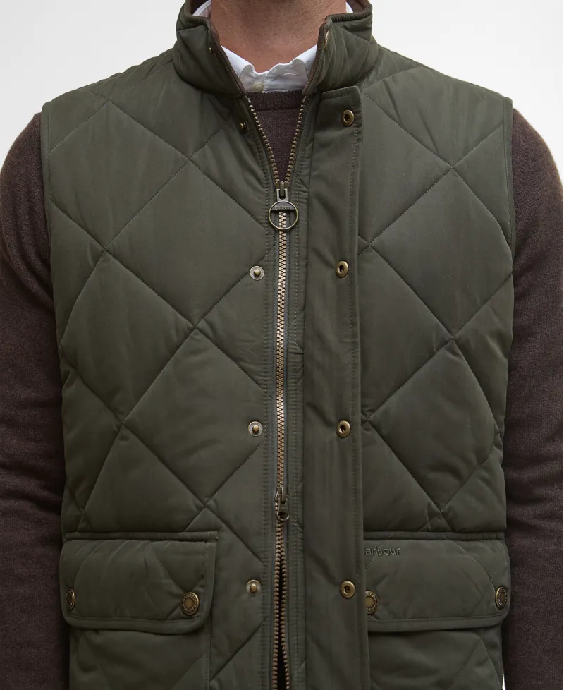 Barbour Mens Winter Lowerdale Gilet Dark Olive-4