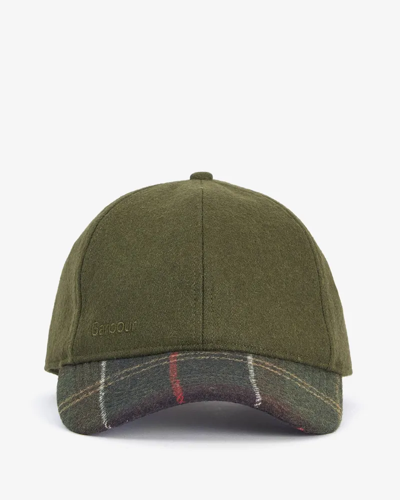 Barbour Roker Sports Cap in Forest Green-2