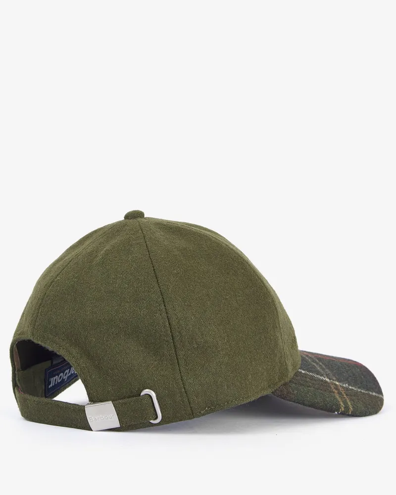Barbour Roker Sports Cap in Forest Green-3