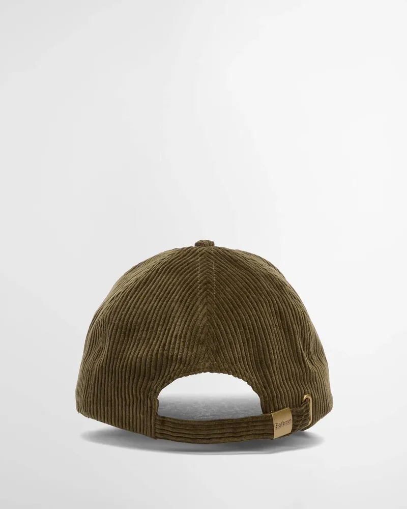 Barbour Preston Cotton Cord Cap in Olive-2