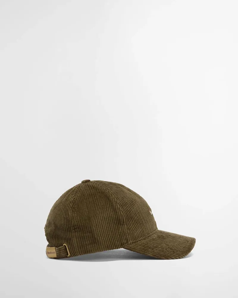 Barbour Preston Cotton Cord Cap in Olive-3