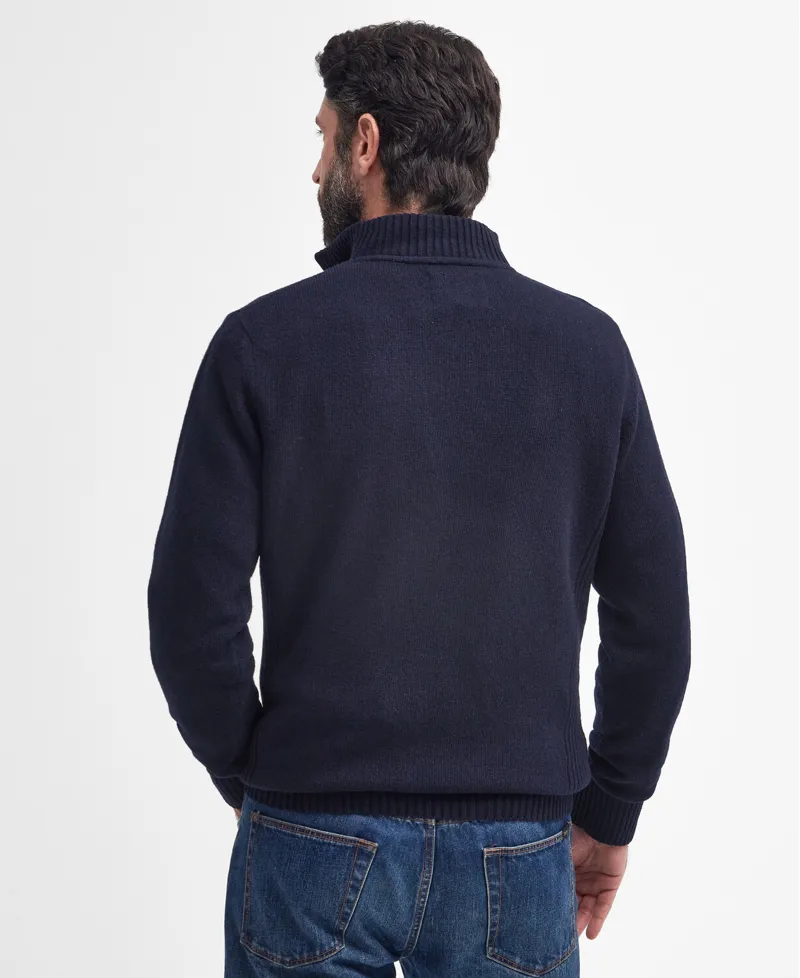Barbour Mens Nelson Essential Half Zip Sweater Navy-2
