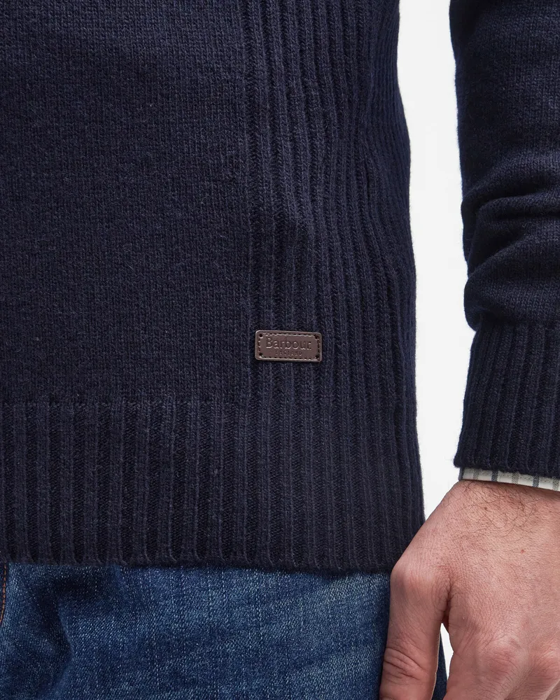 Barbour Mens Nelson Essential Half Zip Sweater Navy-4