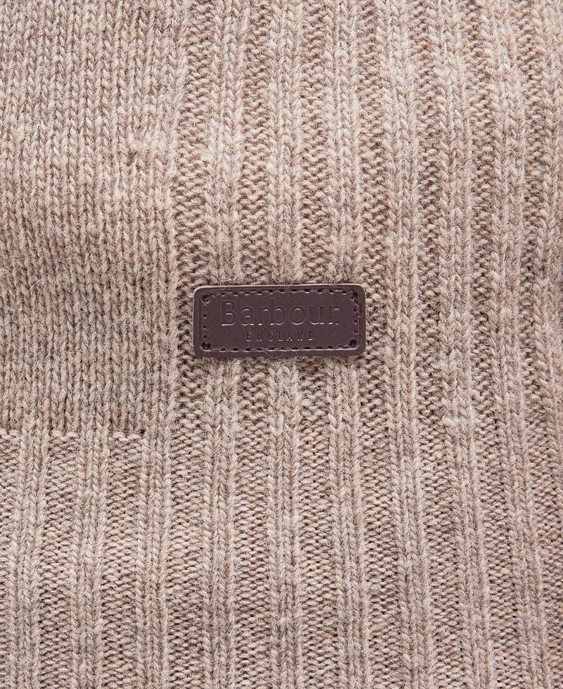 Barbour Mens Nelson Essential Half-Zip Sweater Stone-5