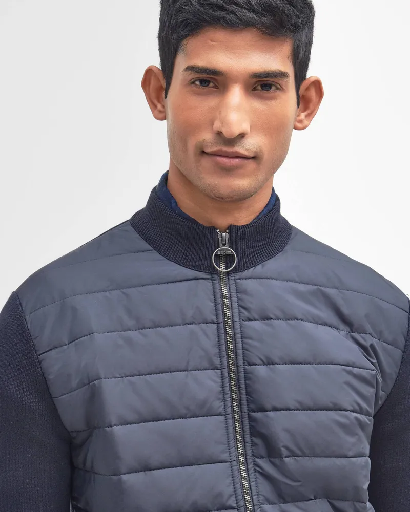 Barbour Men's Essential Carn Baffle Quilted Gilet Jumper Navy-3