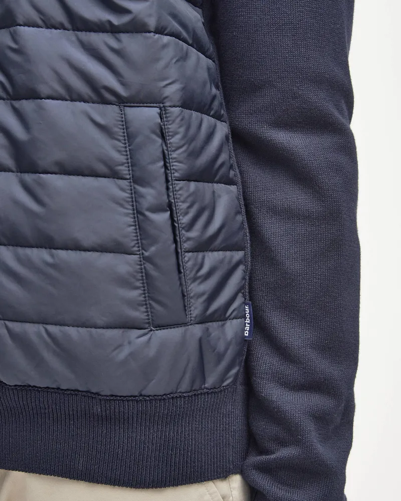 Barbour Men's Essential Carn Baffle Quilted Gilet Jumper Navy-5