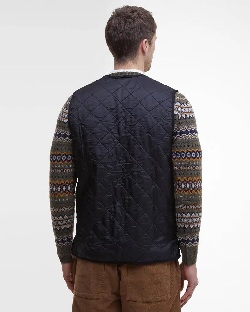 Barbour Men's Quilted Zip Liner Black-2