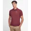 Barbour Mens Tartan Pique Polo Shirt Ruby
