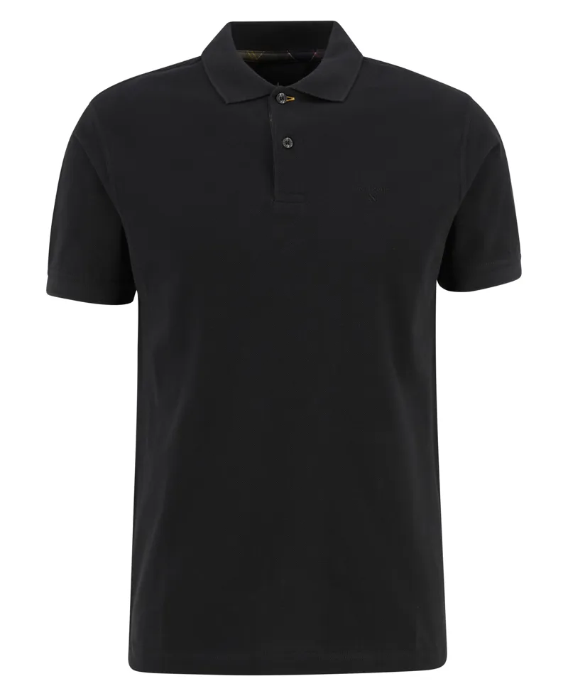 Barbour Men's Tailored Pima Cotton Polo Black-4