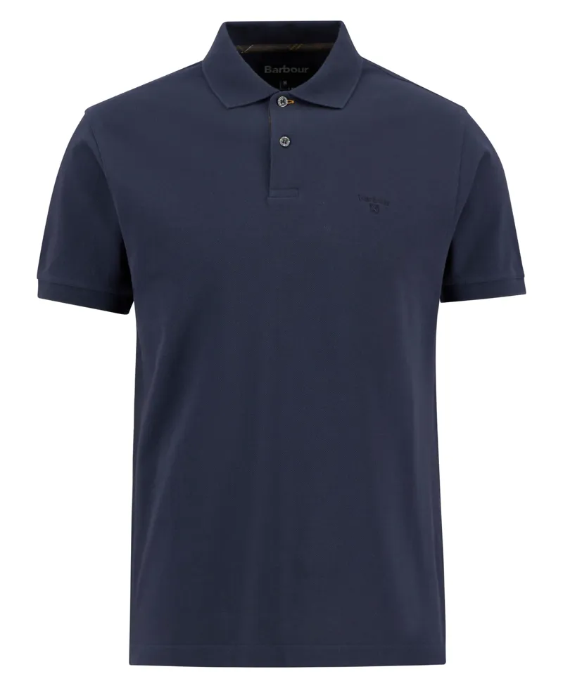  Barbour Men's Tailored Pima Cotton Polo New Navy-4