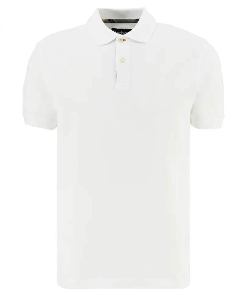 Barbour Men's Tailored Pima Cotton Polo White-4