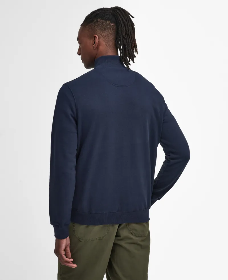 Barbour Mens Beckhill Half-Zip Sweatshirt Navy-2