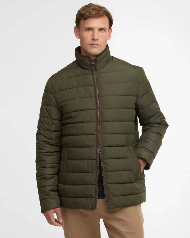 Barbour Men's Broughton Quilted Jacket Olive-1