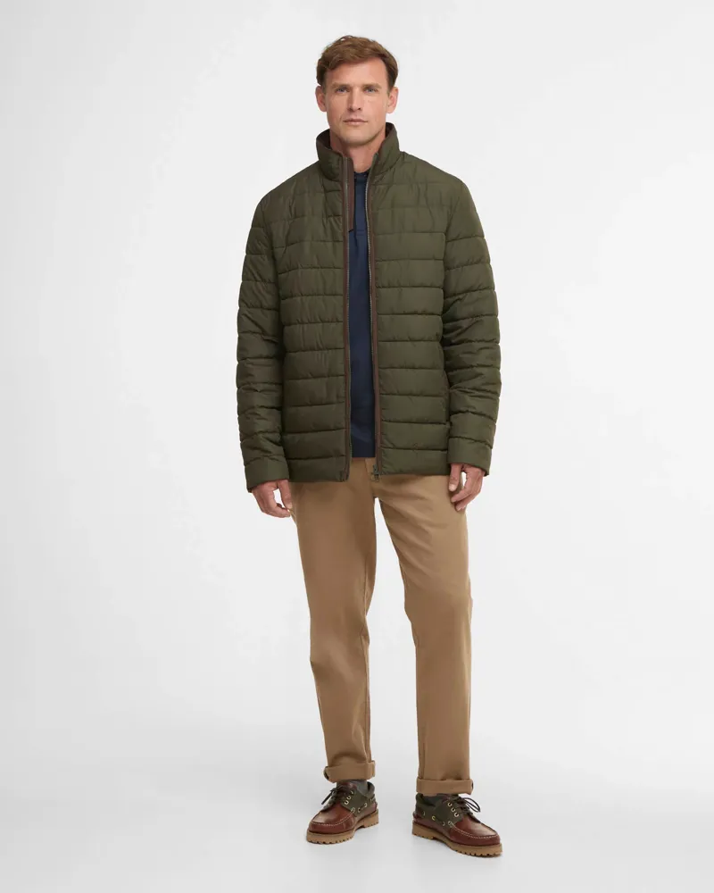 Barbour Men's Broughton Quilted Jacket Olive-2