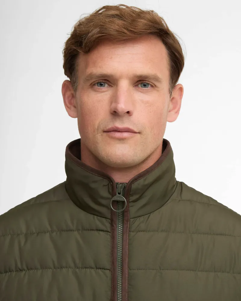 Barbour Men's Broughton Quilted Jacket Olive-4