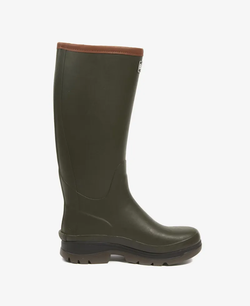 Barbour Ladies Tempest Wellington Boot Green-1