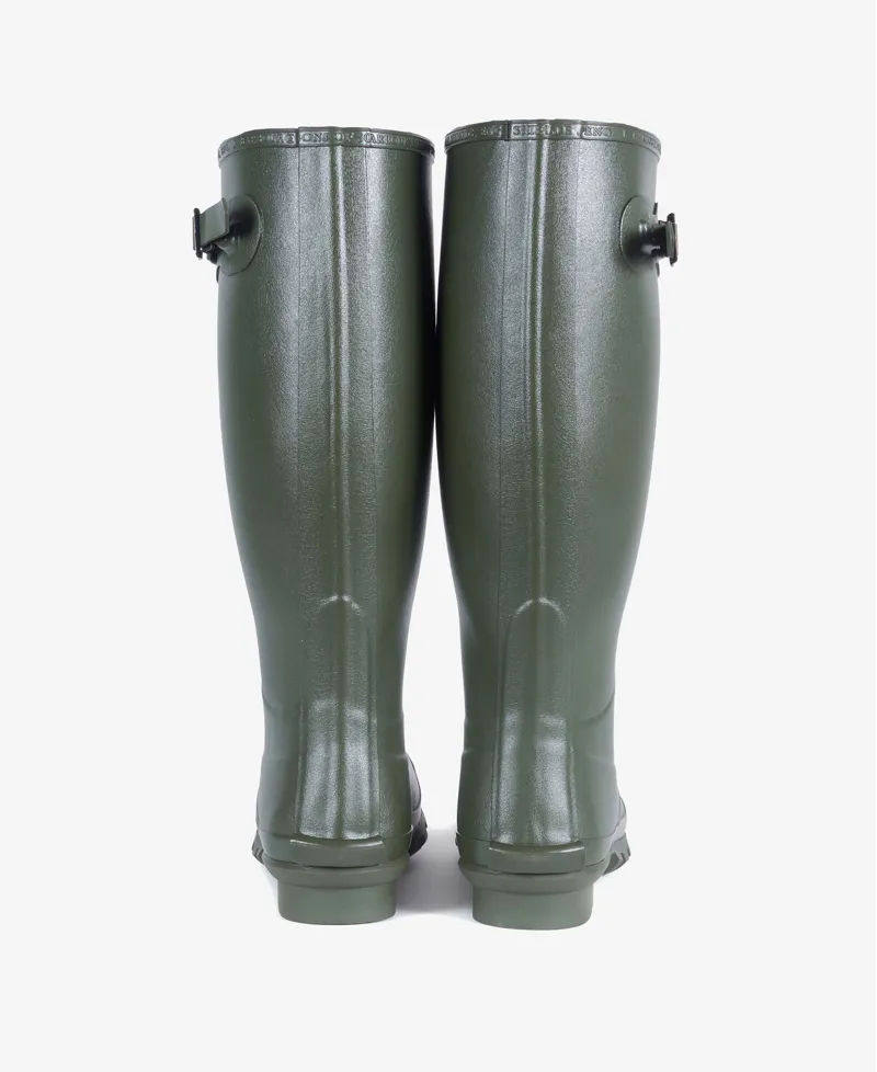 Barbour Mens Bede Wellington Boot - Olive-3