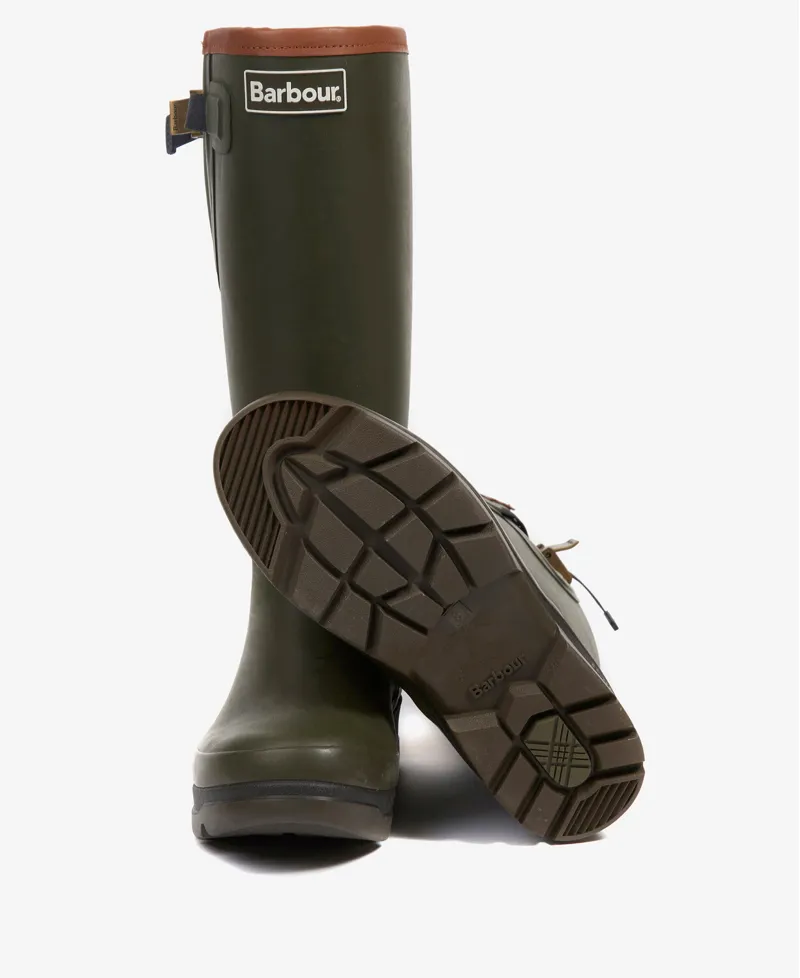 Barbour Mens Tempest Wellington Boot Green-2