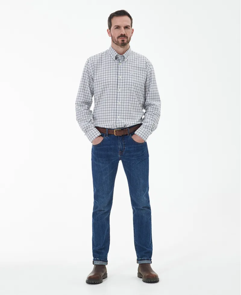 Barbour Mens Preston Regular Shirt Olive-5