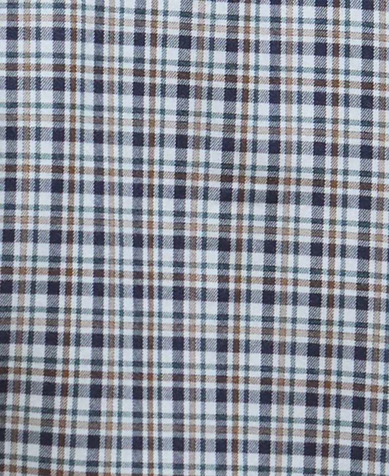 Barbour Mens Panwell Thermo-Weave Checked Shirt Navy-4