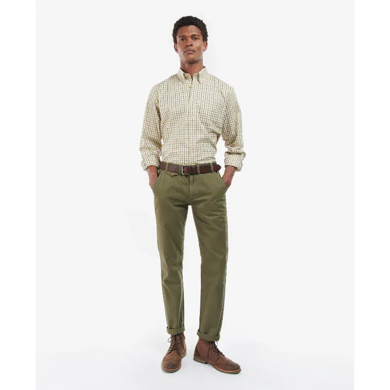 Barbour Men's Tattersall Sporting Shirt Navy/Olive-2