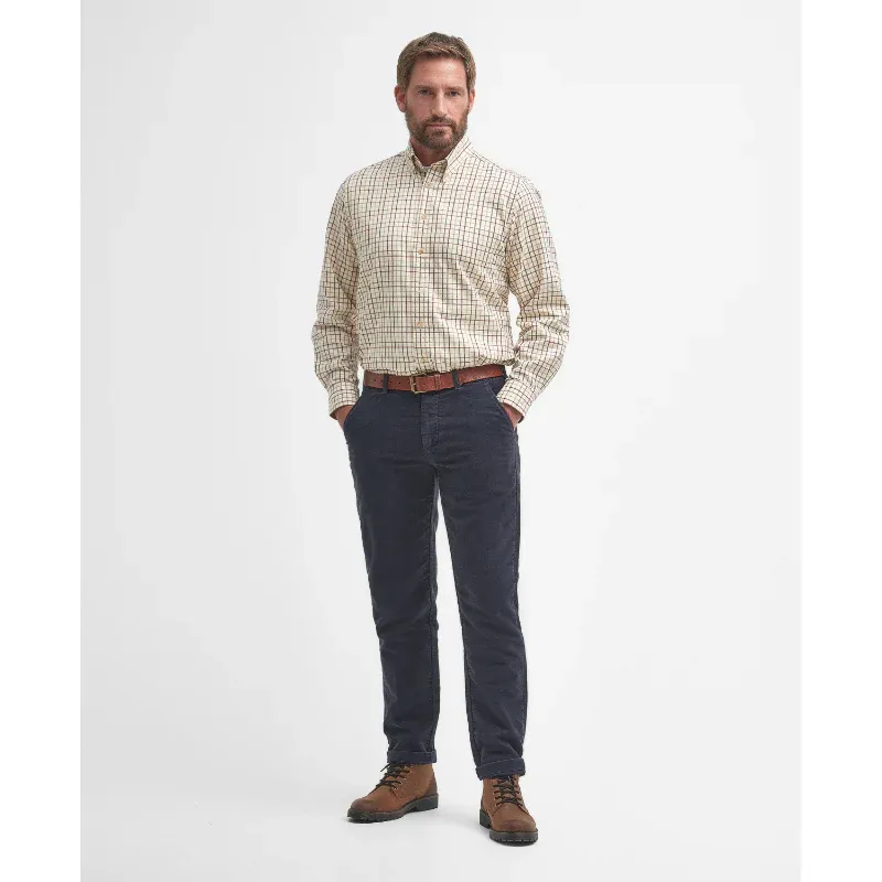 Barbour Men's Tattersall Sporting Shirt Red/Khaki-2