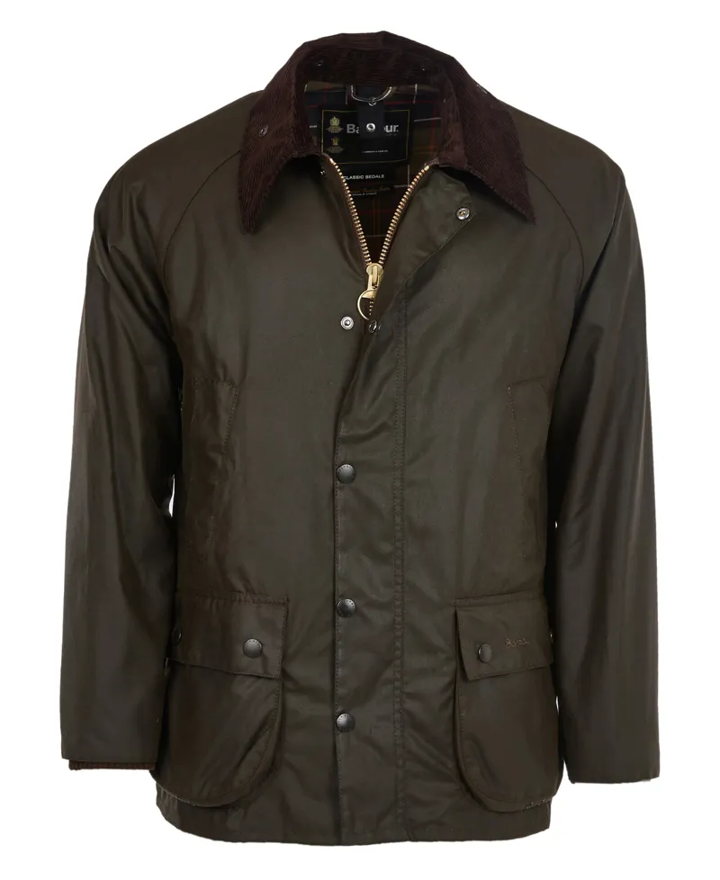 Barbour Mens Classic Bedale Wax Jacket Olive-5