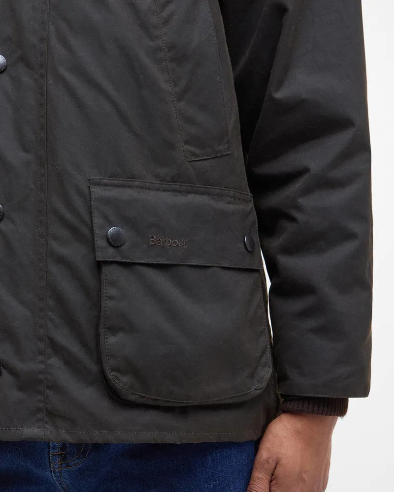 Barbour Men's Classic Bedale Waxed Jacket Olive-5