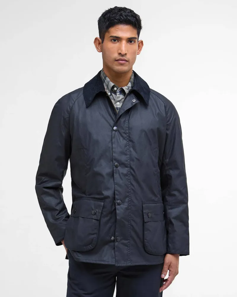 Barbour Men's Ashby Waxed Jacket Navy-1