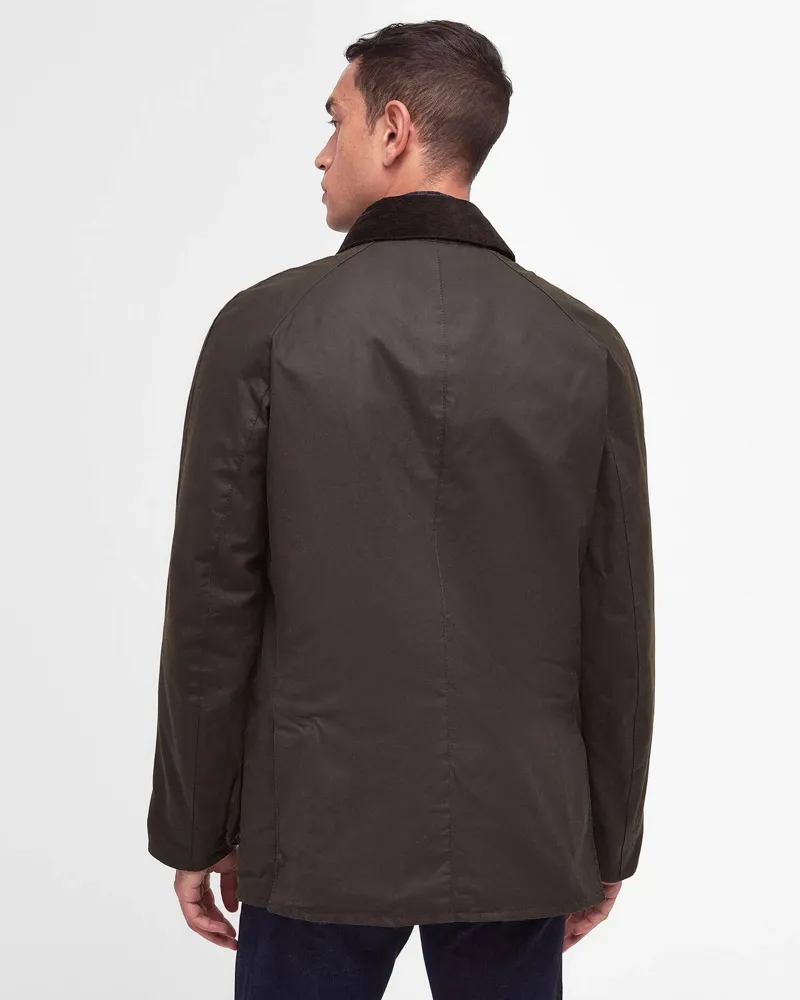 Barbour Men's Ashby Waxed Jacket Olive-4