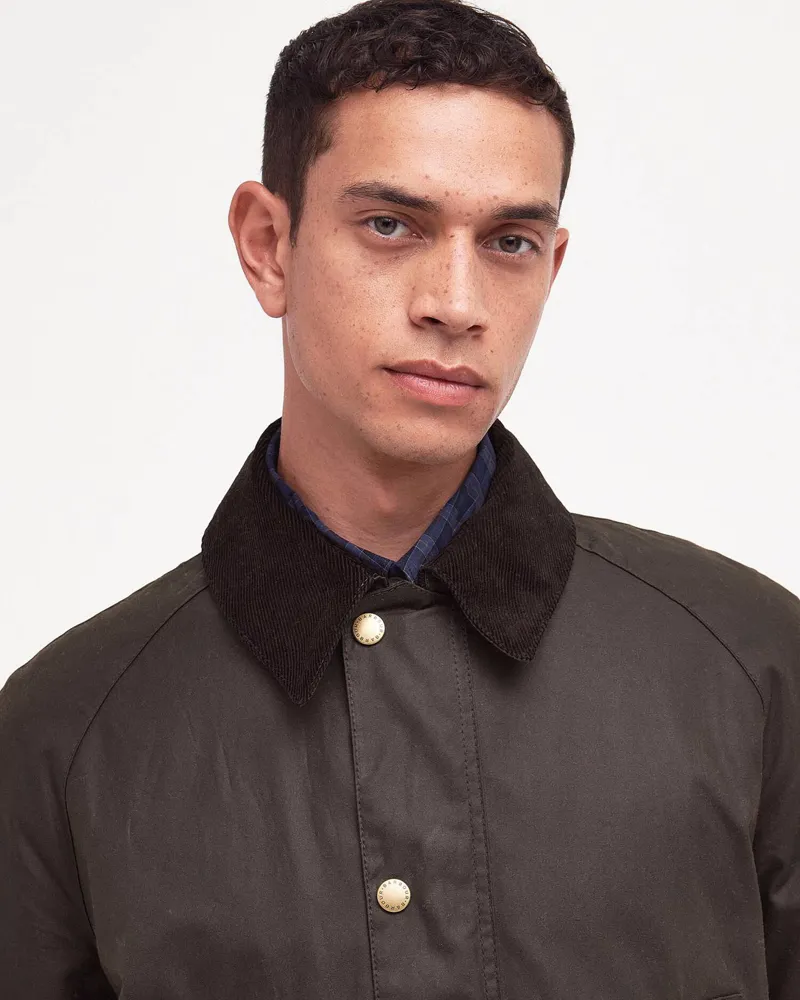 Barbour Men's Ashby Waxed Jacket Olive-3