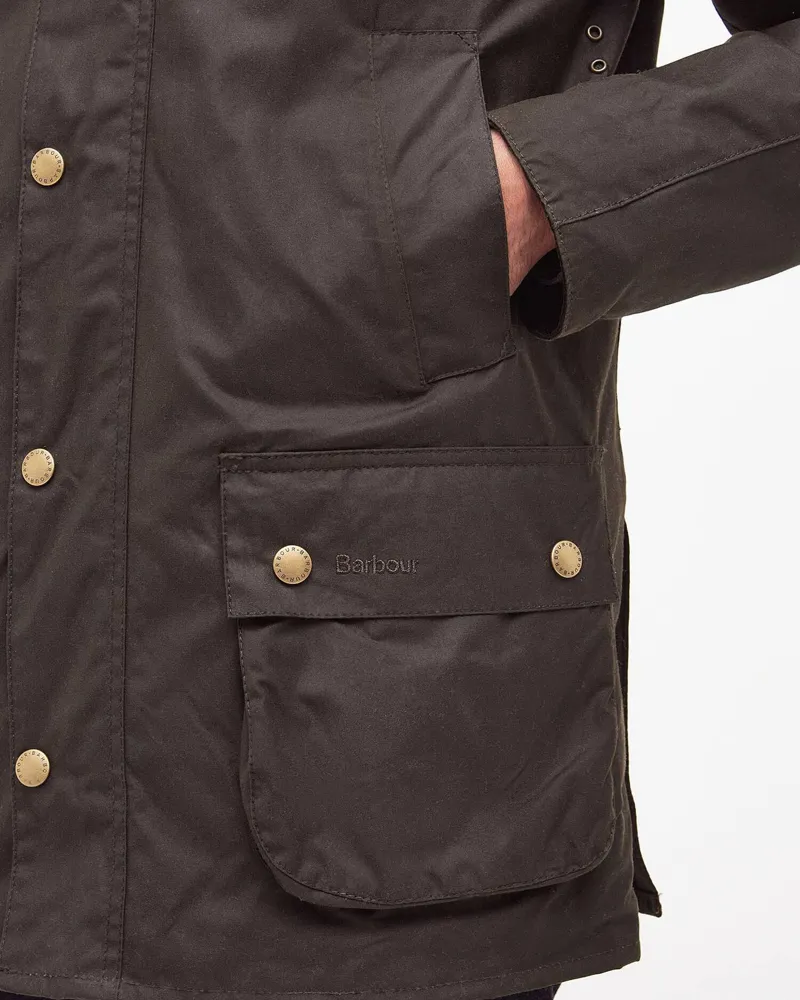 Barbour Men's Ashby Waxed Jacket Olive-1