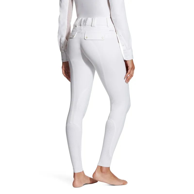 Ariat Womens Tri Factor Breech NT Knee Patch Grip Breeches in White