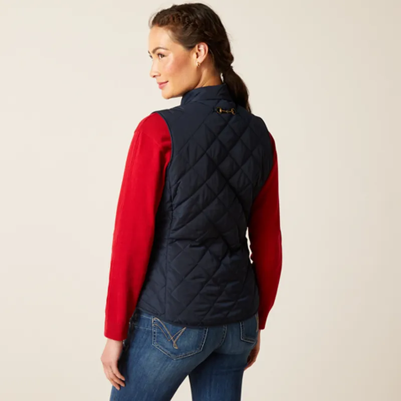 Ariat Womens Woodside Gilet Navy-2