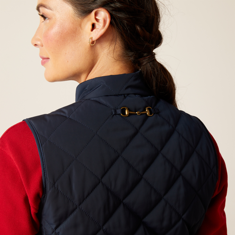 Ariat Womens Woodside Gilet Navy-3