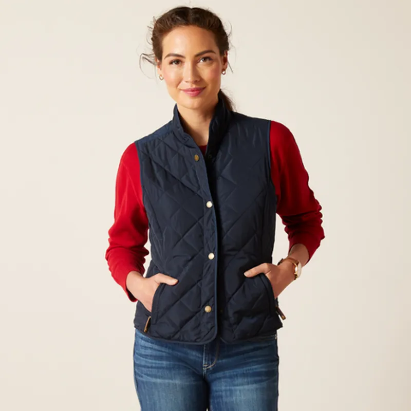 Ariat Womens Woodside Gilet Navy
