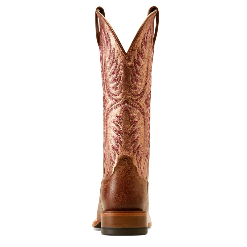 Ariat Women's Frontier Calamity Jane Western Boot in Bite the Dust Brown and Desert Sunrise-1