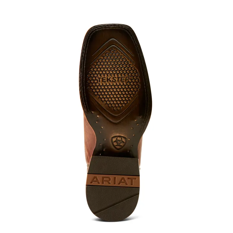 Ariat Women's Frontier Calamity Jane Western Boot in Bite the Dust Brown and Desert Sunrise-4