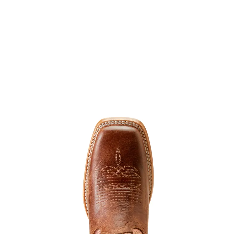Ariat Women's Frontier Calamity Jane Western Boot in Bite the Dust Brown and Desert Sunrise-5