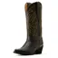 Ariat Heritage J Toe StretchFit Western Boot in Black Deertan