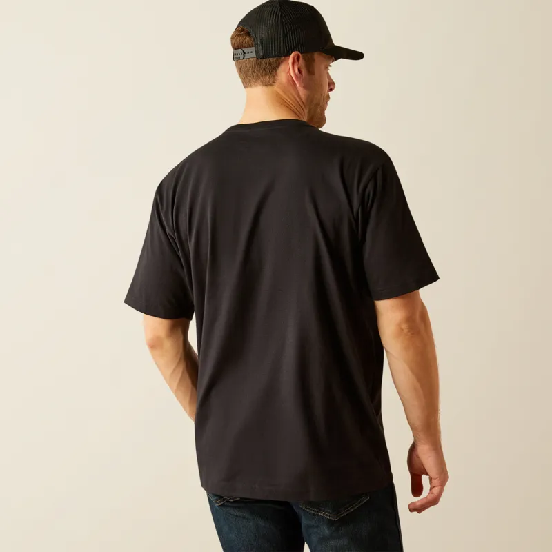 Ariat Men's Rebar Cotton Strong Standard T-Shirt Black-1