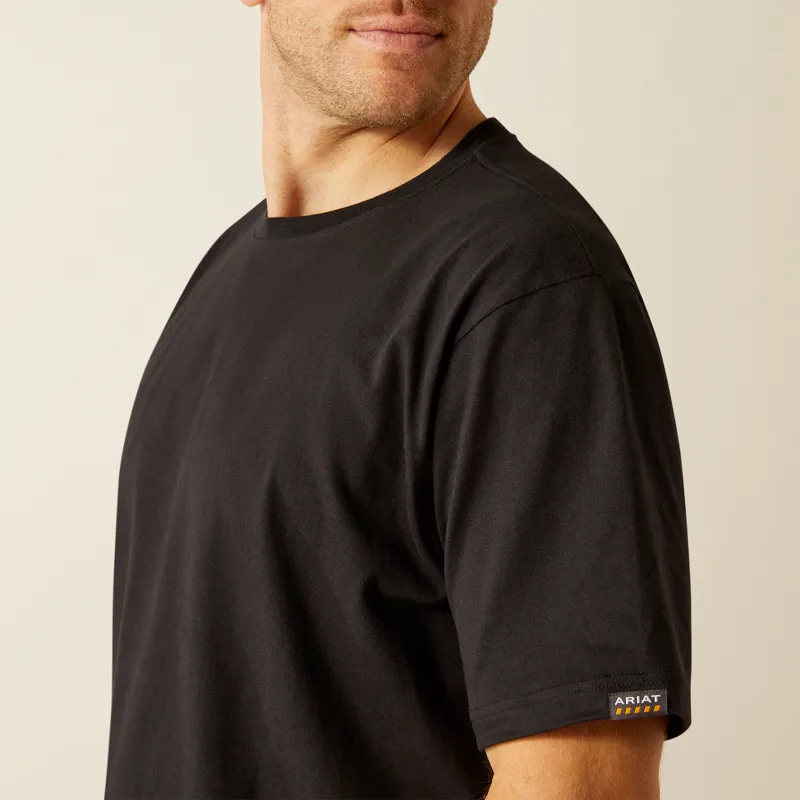 Ariat Men's Rebar Cotton Strong Standard T-Shirt Black-2