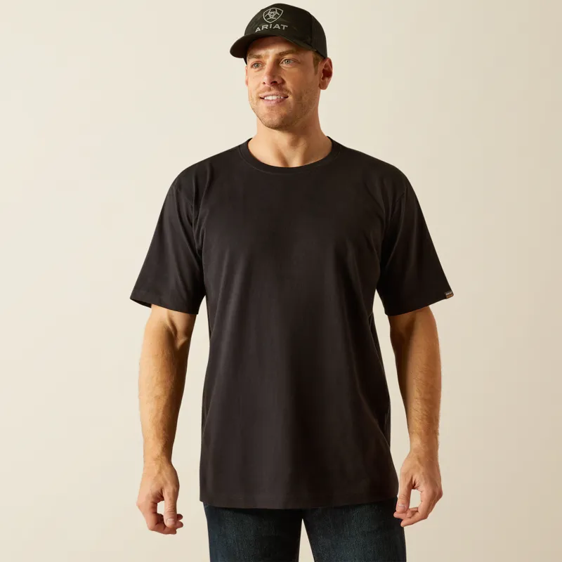 Ariat Men's Rebar Cotton Strong Standard T-Shirt Black-3