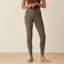 Ariat Womens Breathe EOS Half Grip Tights In Plum Grey