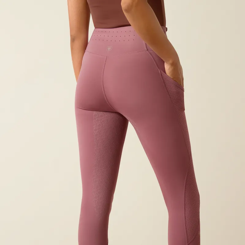 Ariat Women's Breathe Eos Half Grip Riding Tights in Tulipwood-3
