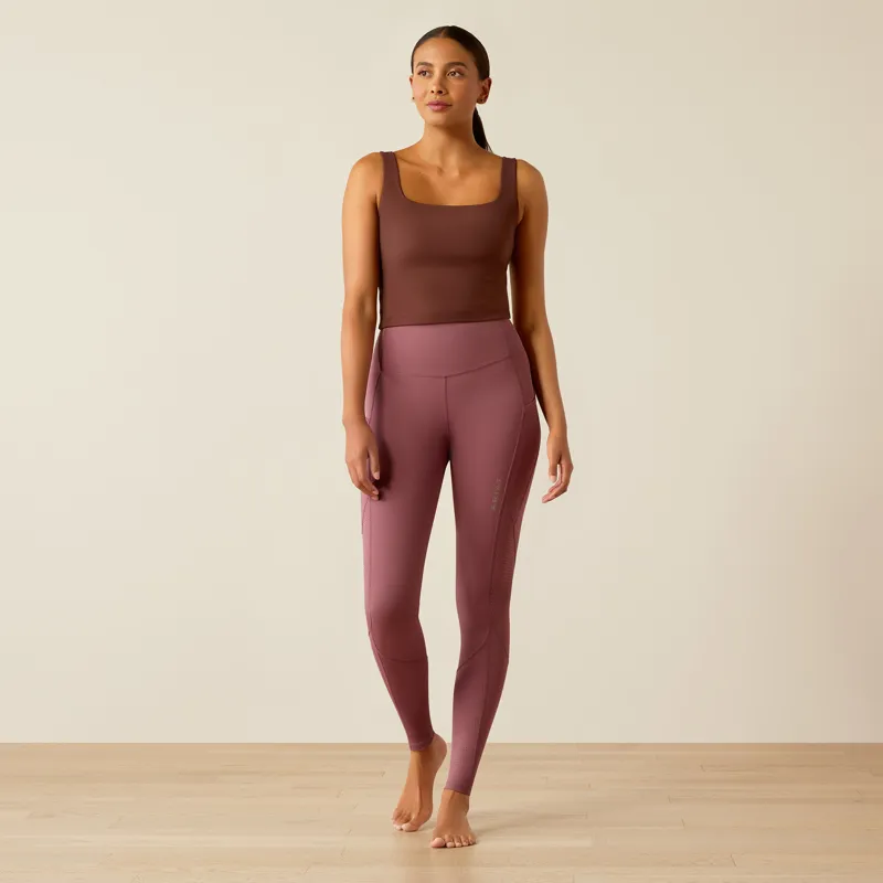 Ariat Women's Breathe Eos Half Grip Riding Tights in Tulipwood