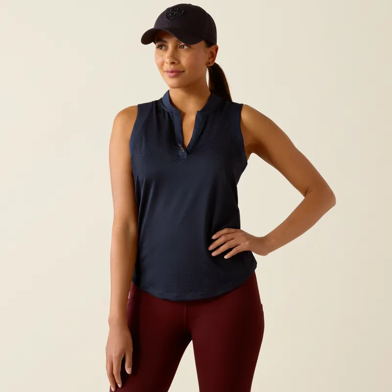 Ariat Wms Mesa Sleeveless Baselayer in Navy Eclipse-1
